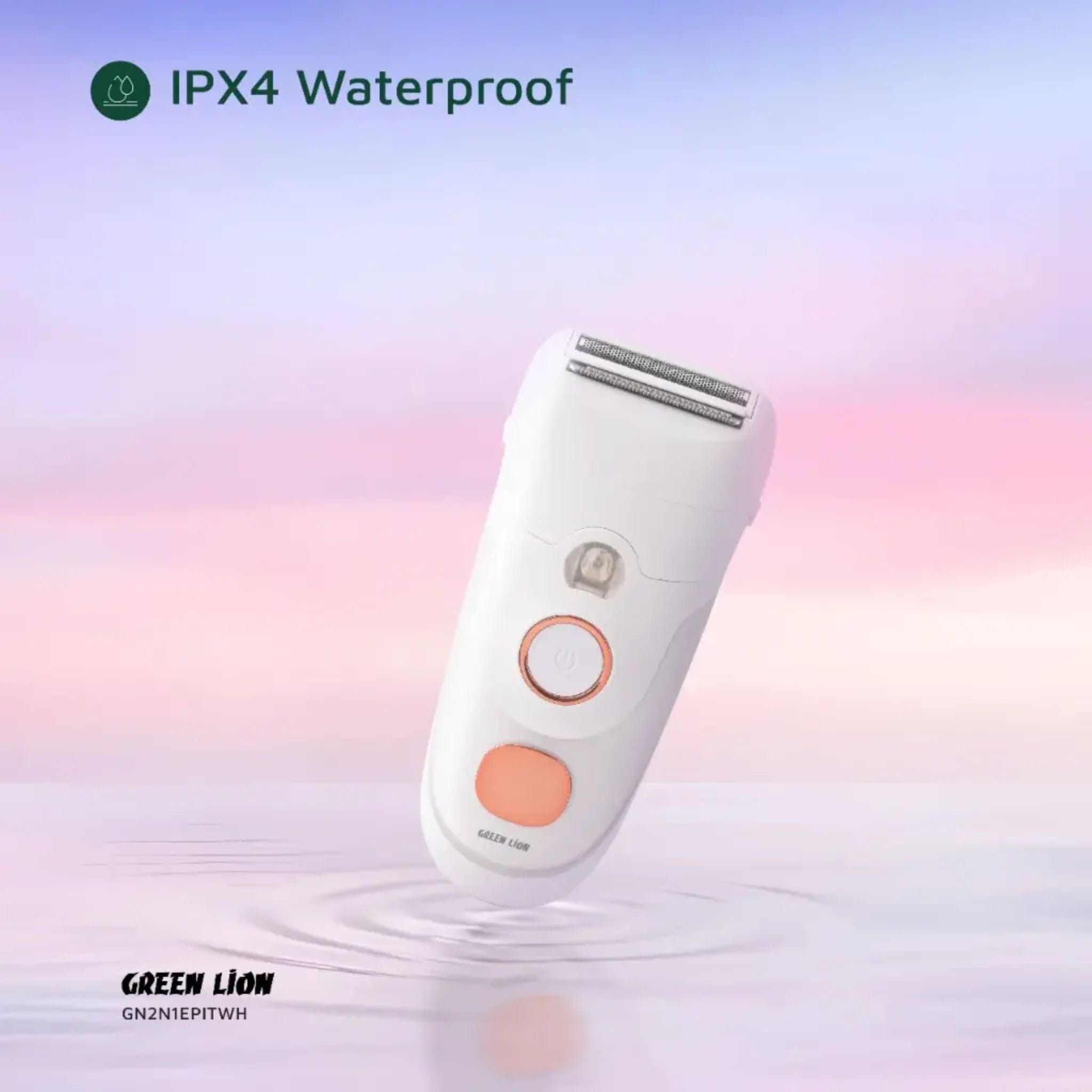 Green Lion 2 in 1 Epilator Shave, Trim, Epilate - White