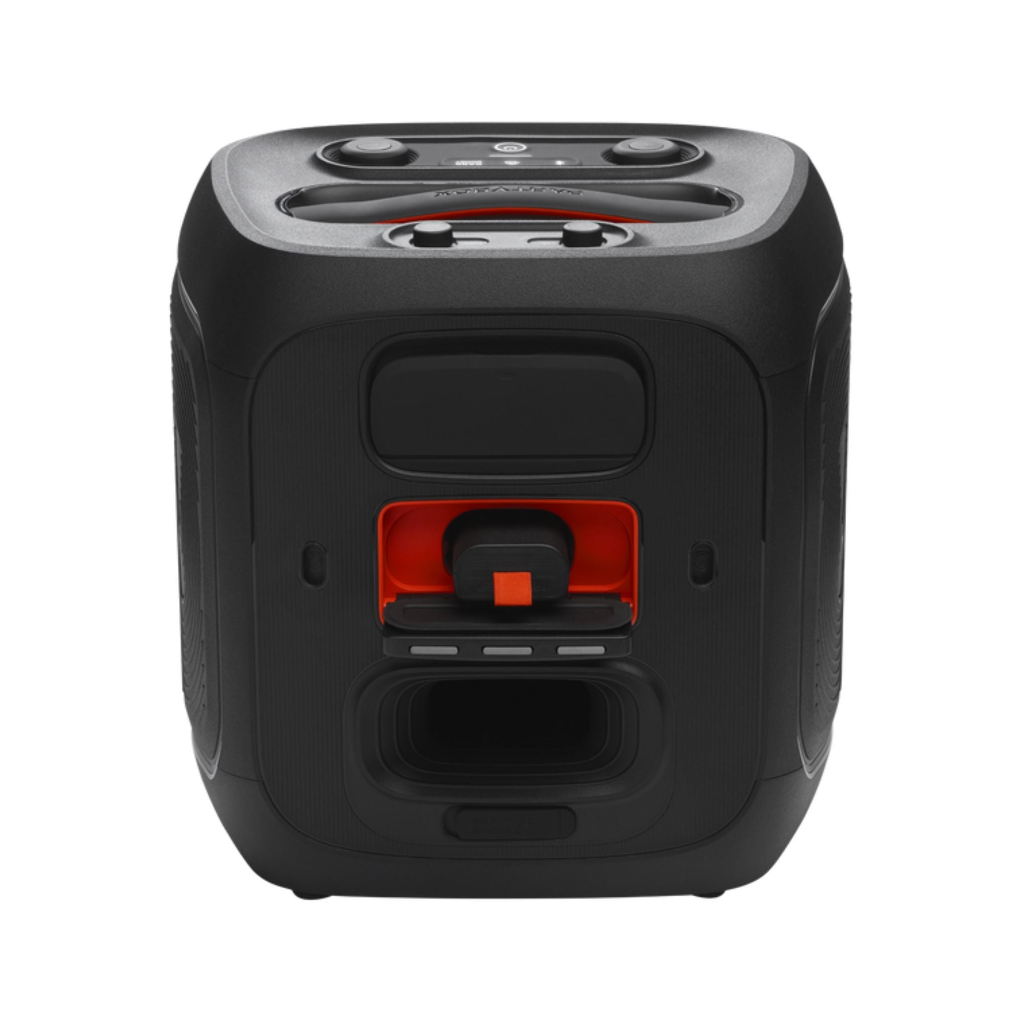 JBL PartyBox Encore 2 Portable Bluetooth Speaker 100W Sound AI Boost 15H Battery Wireless Mic Dynamic Lights Auracast, Karaoke & Guitar Input IPX4 Splashproof -Black