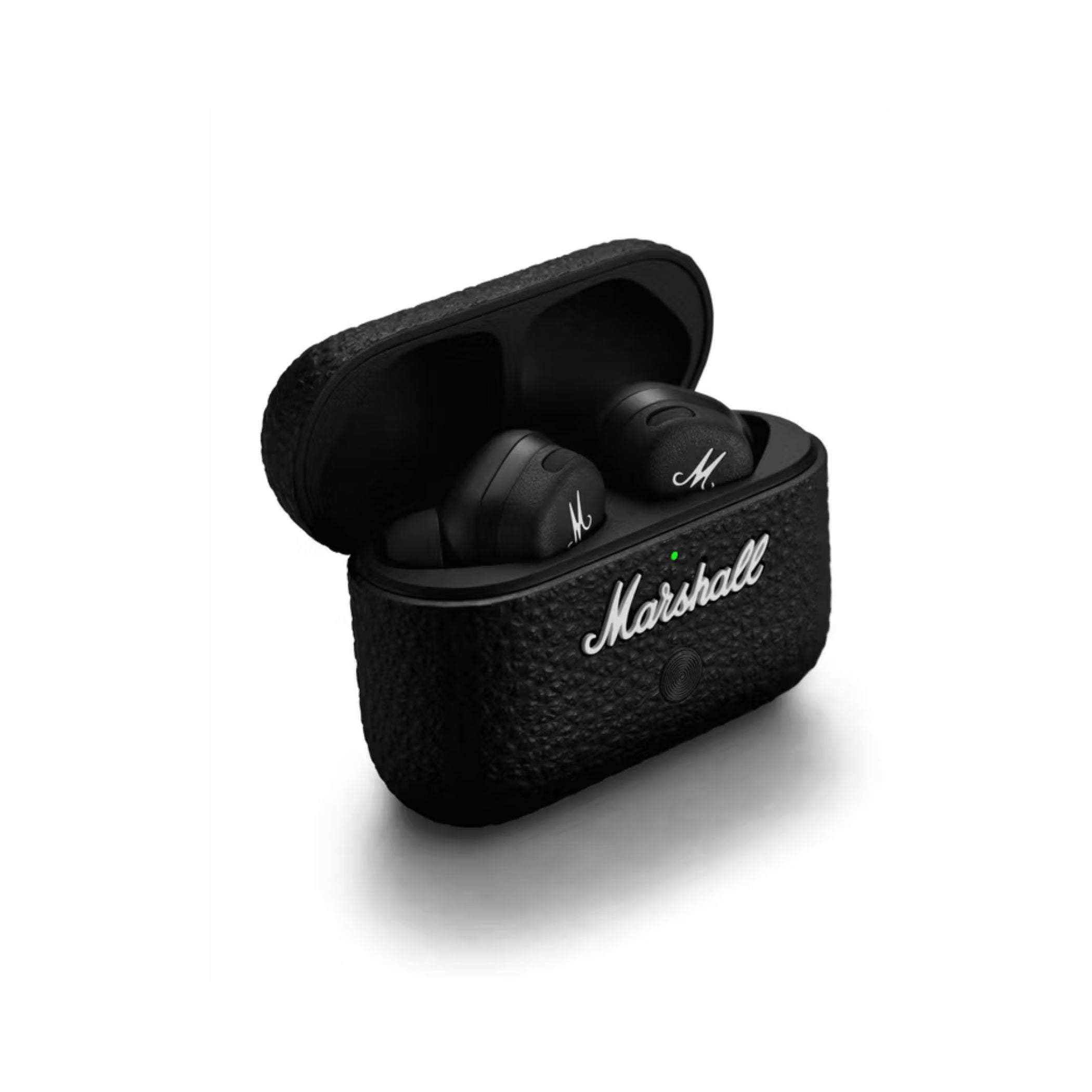 Marshall Motif II Wireless Earbuds with ANC, Touch Controls, Up to 30 Hours Playtime, Fast Charge, Water Resistant, Wireless Charging Compatible, Marshall Signature Sound - Black