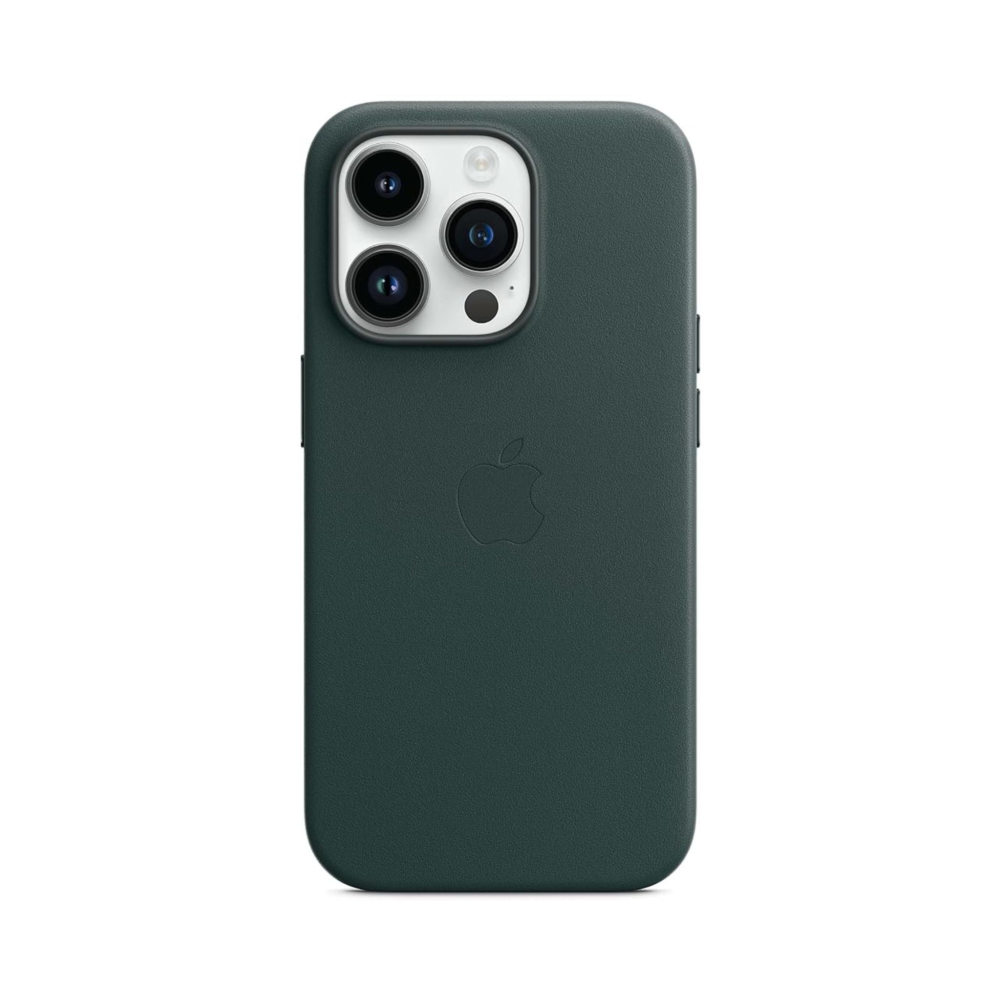 Apple iPhone 14 Leather Case Magsafe- Forest Green