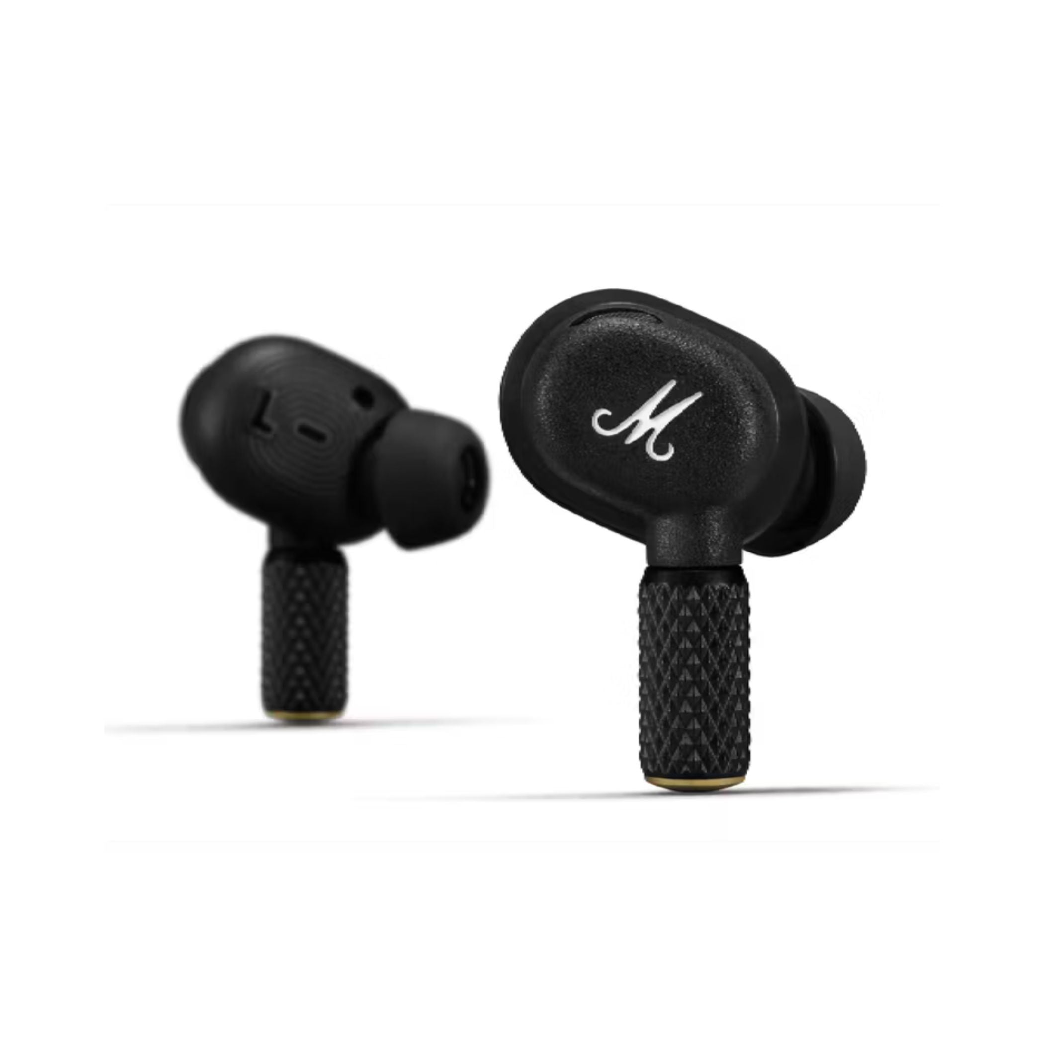 Marshall Motif II Wireless Earbuds with ANC, Touch Controls, Up to 30 Hours Playtime, Fast Charge, Water Resistant, Wireless Charging Compatible, Marshall Signature Sound - Black