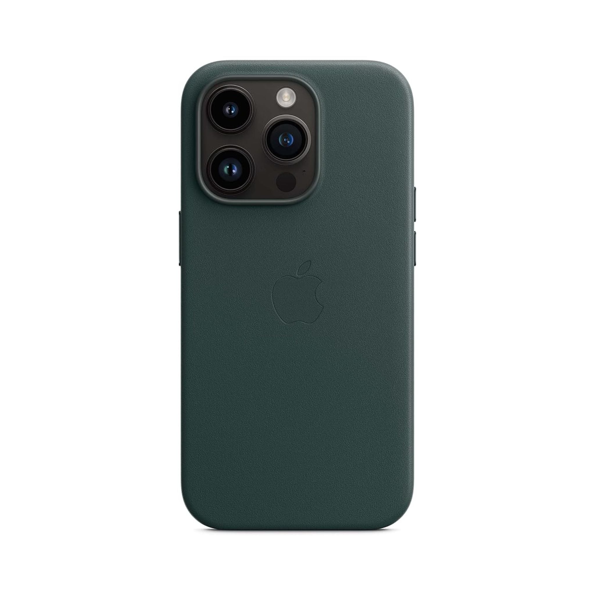 Apple iPhone 14 Leather Case Magsafe- Forest Green