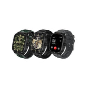 Haino Teko Germany SQ2 AMOLED Display Smart Watch With 3 Pair Strap and Wireless Charger for Gents and Boys_Black
