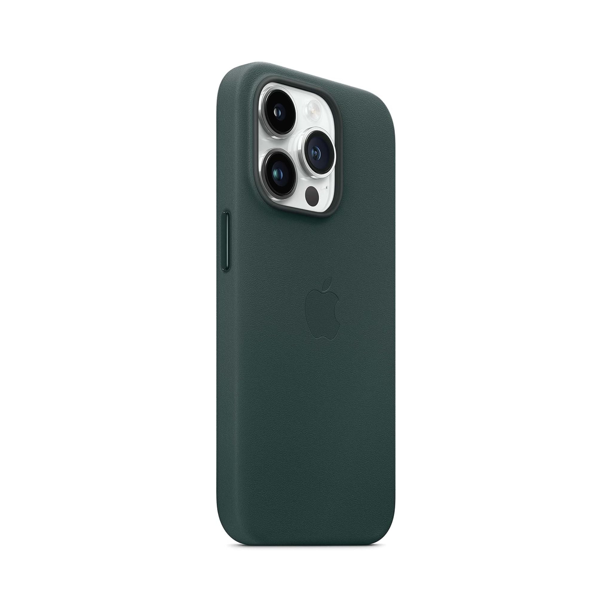 Apple iPhone 14 Leather Case Magsafe- Forest Green