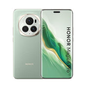 HONOR Magic 6 Pro smartphone in green color with a prominent camera module on the back, featuring multiple lenses and a periscope design.