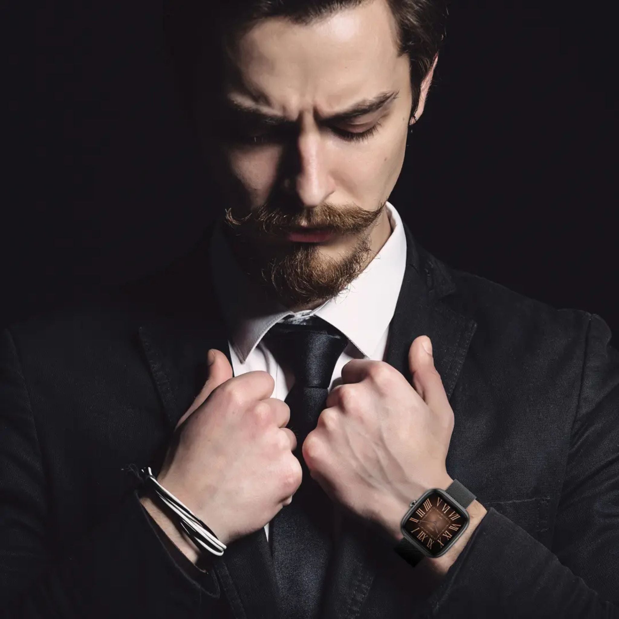 Porodo Smart Watch 1.72" with HD Display, 30 Days Battery Life, Voice Assistant Support, Heart Rate, Sleep & Stress Management, Compatibility with iOS 10+ & Android 10.0+ - Black