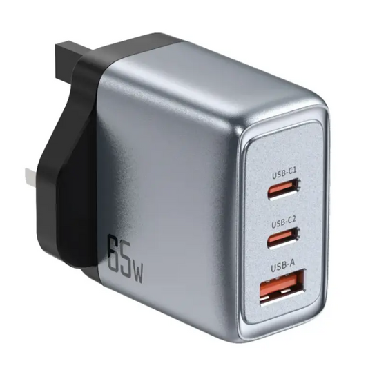 Green Lion GaNPremium UK Plug PD 65W - Gray