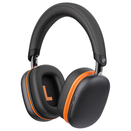 Porodo Soundtec Wireless Bluetooth Headphone Adjustable 360° Foldable 300mAh - Black