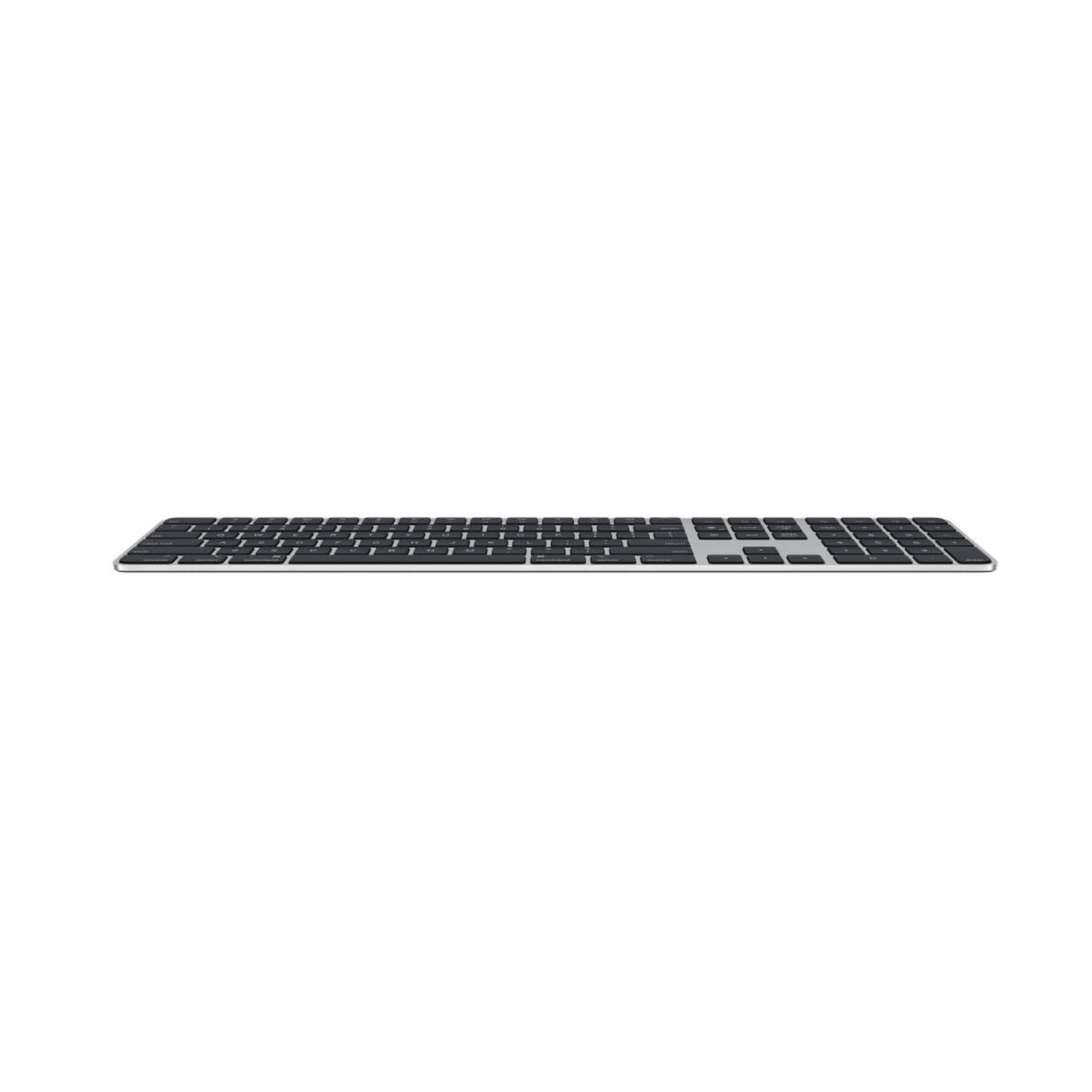 Apple Magic Keyboard, With Touch ID And Numeric Keypad, Mac Compatible, Wireless Bluetooth Connectivity, Lightning to USB Type-C Cable, Built-In Rechargeable Battery, QWERTY, Black