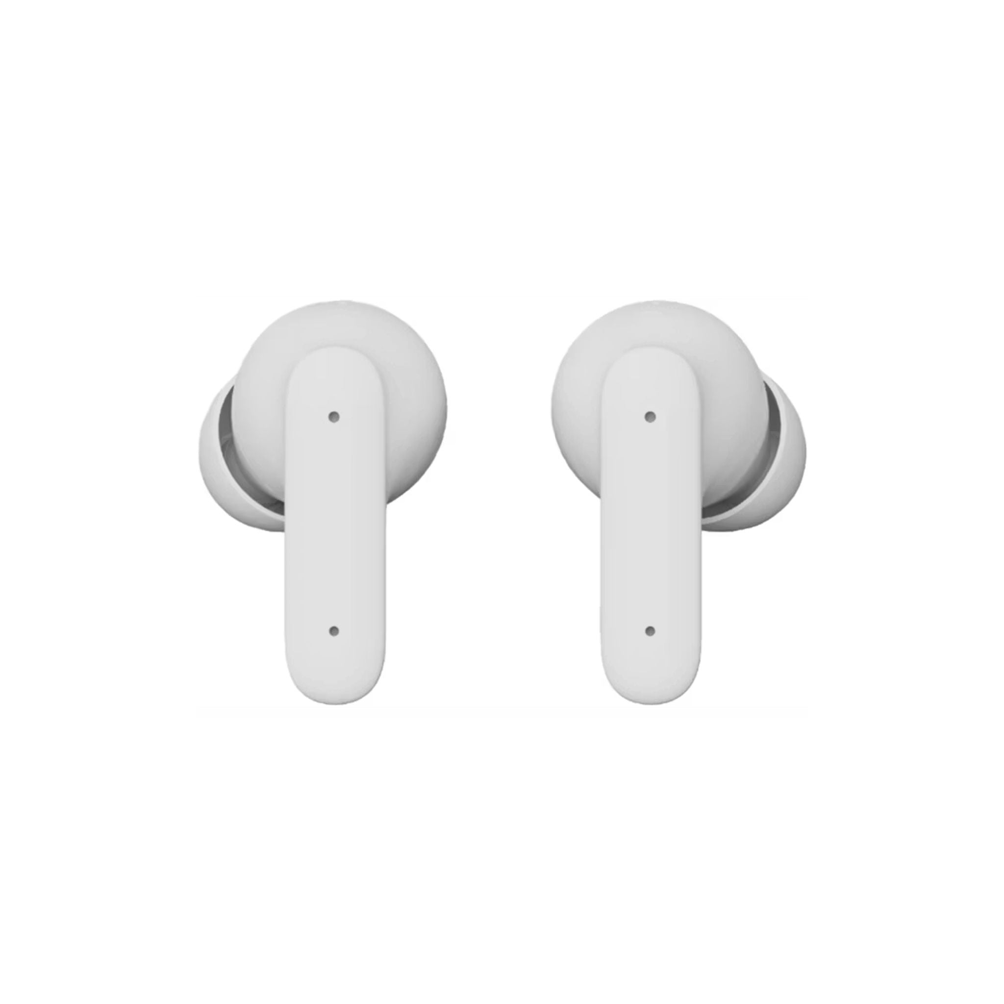Green Lion Brooklyn True Wireless Earbuds with Voice Assistant, 4 Hours Playtime, Built-in Microphone, HiFi Sound, Touch Control, Dual-Mic - White