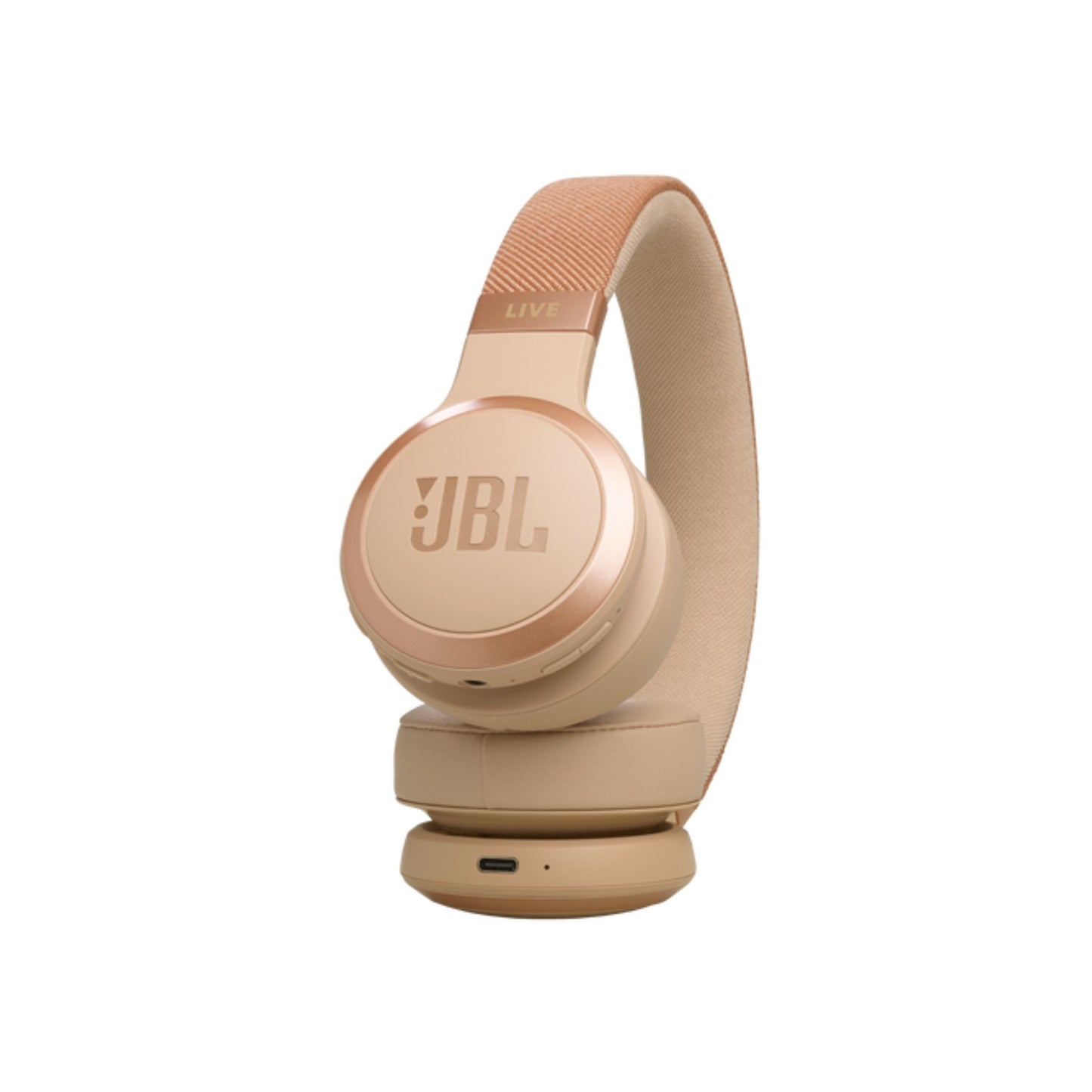 JBL LIVE 670NC Wireless On-Ear Headphones with True Adaptive Noise Cancelling Wireless Over-Ear Headphones, Pure Bass Sound, Smart Ambient, Bluetooth 5.3, Le Audio, VoiceAware, 64H Battery_Sandal