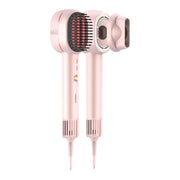 Porodo 2-In-1 Hair Dryer & Straightener Brush with Smart Temperature Control - Pink