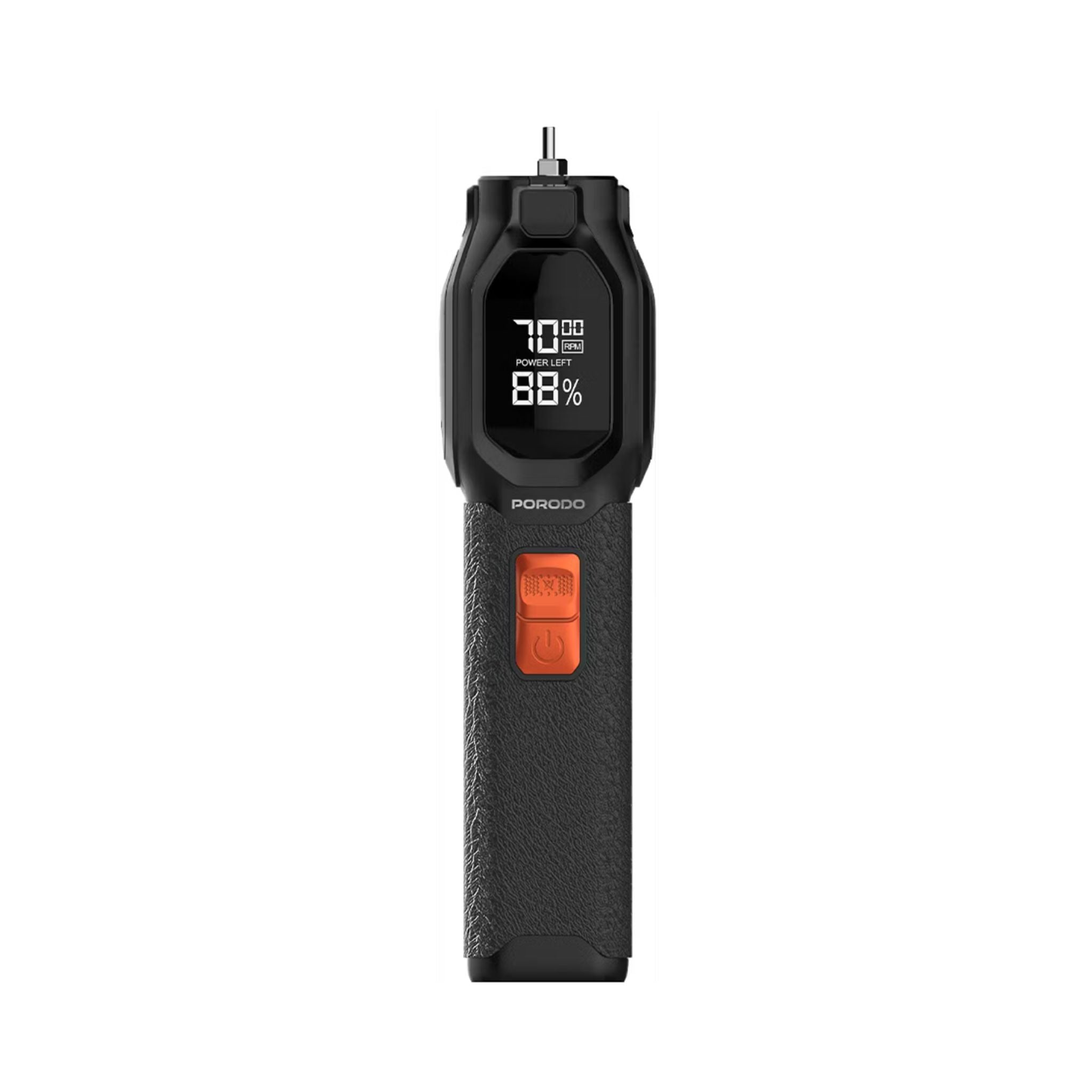 Porodo Multi-Purpose Trio Grooming Kit with Hair Clipper & Beard Shaver, 5W Rated Power, 200 Minutes Working Time, 4 Combs, 2000mAh Battery Capacity, LED Digital Display, 7000RPM Motor Speed, USB-C Charging - Black
