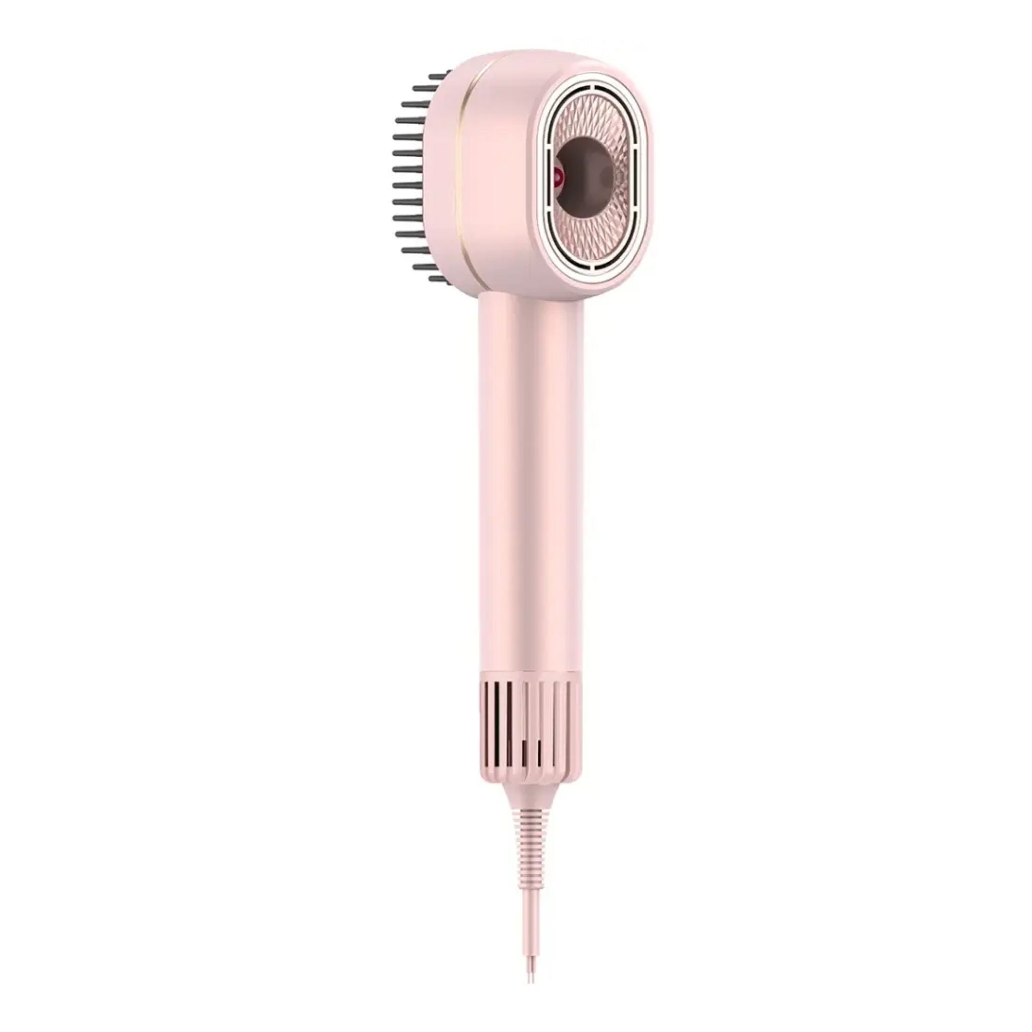 Porodo 2-In-1 Hair Dryer & Straightener Brush with Smart Temperature Control - Pink