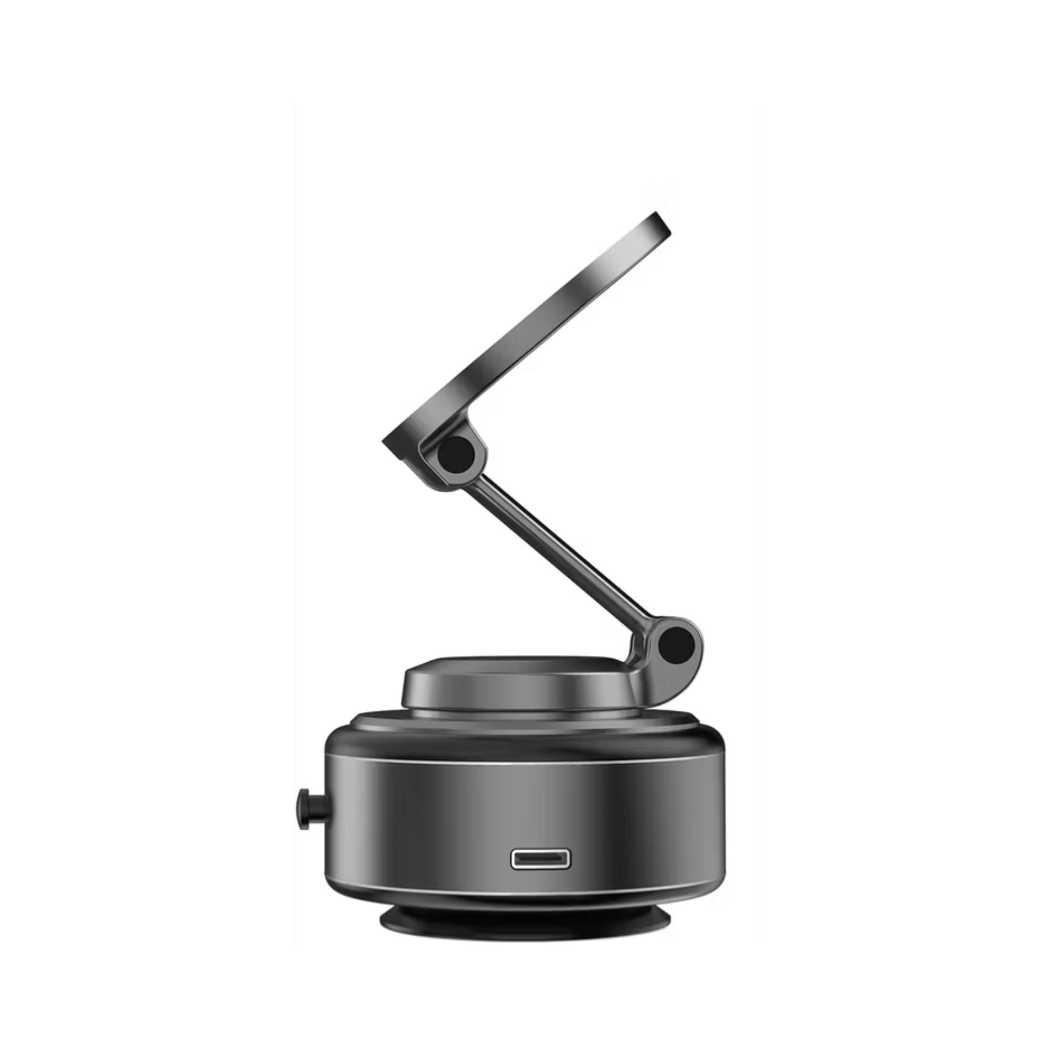 Green Lion GX-31 Auto Suction Phone Holder with 360° Rotation, Strong Suction Cup, 1.5kg Adsorption, One-Hand Operation, MagSafe Compatible, Type-C Charging, 14 Days Working Time - Matte Black