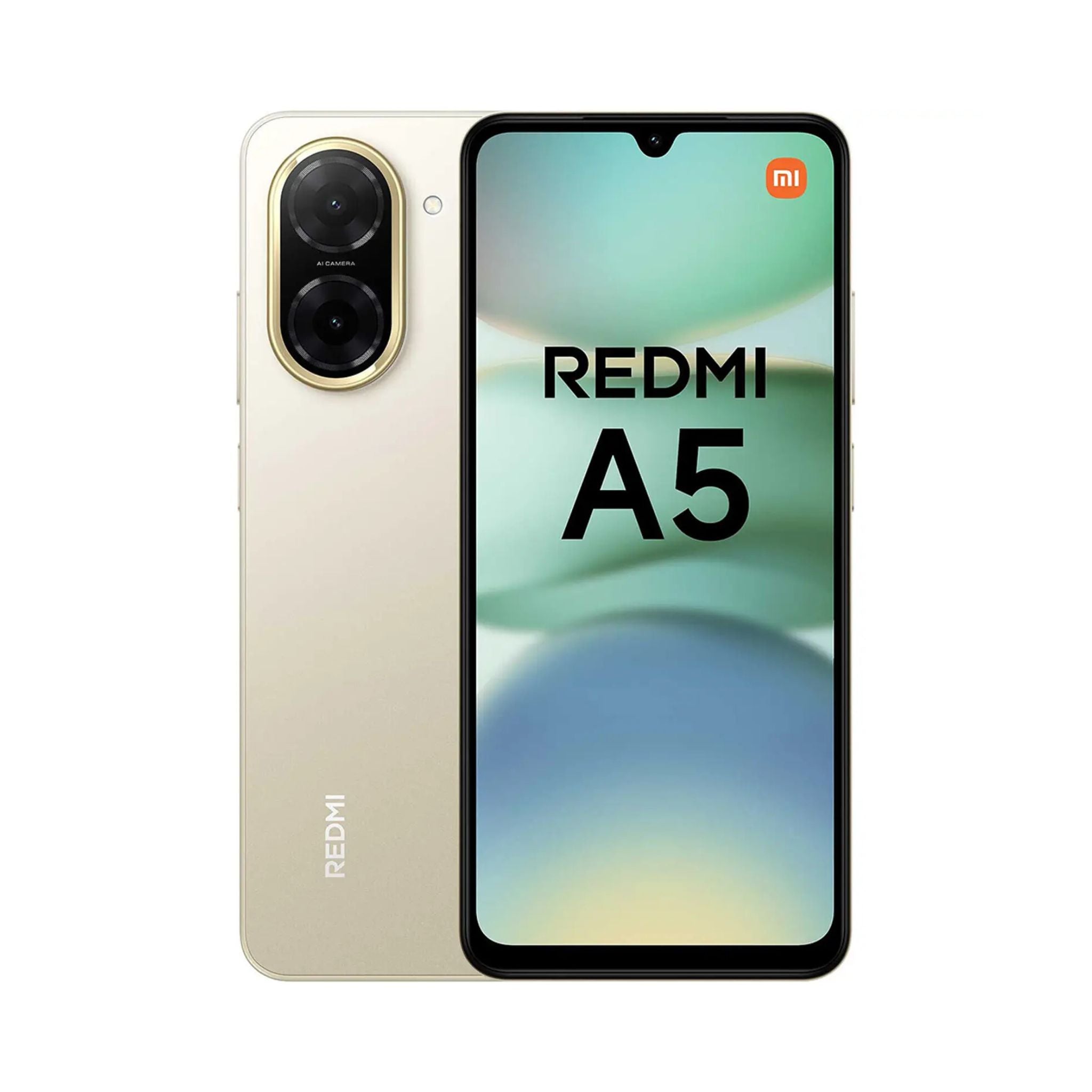Xiaomi Redmi A5 4G Dual SIM 4GB RAM 128GB - Middle East Version (TDRA) -Sandy Gold