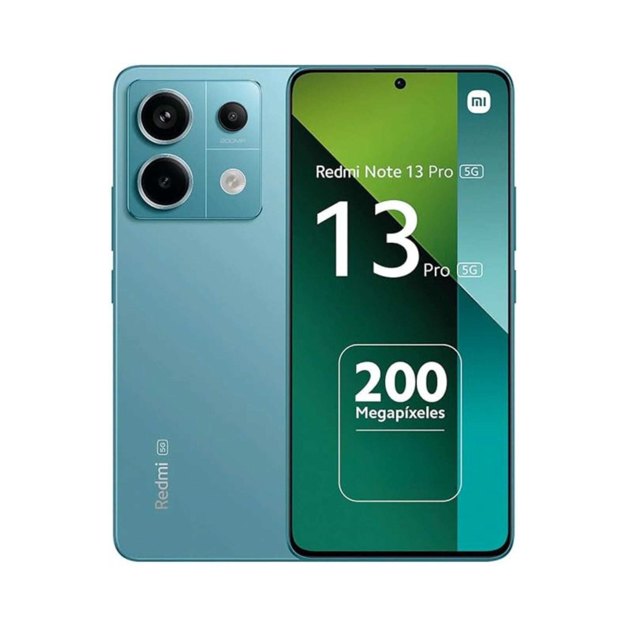 Redmi Note 13 Pro 5G smartphone showing front and back on a white background