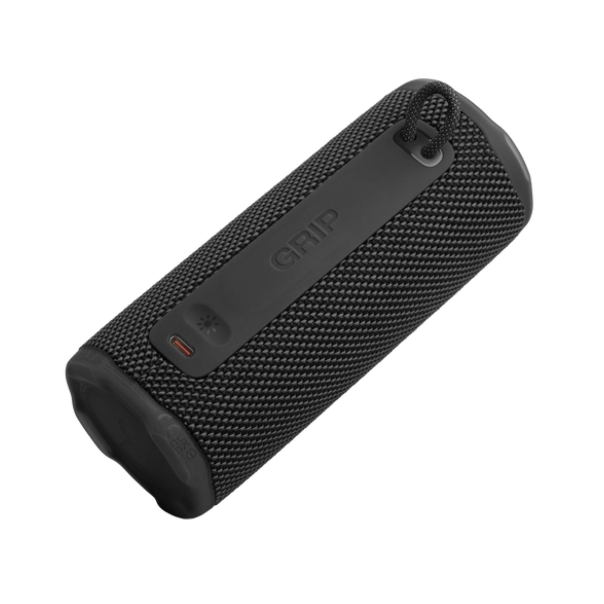 JBL Grip Compact Bluetooth Speaker, JBL Pro Sound with AI Sound Boost, IP68 Waterproof and Dustproof, Ambient Light, Up to 14 Hours Playback, Auracast Multi-Speaker, JBL Portable App, Black