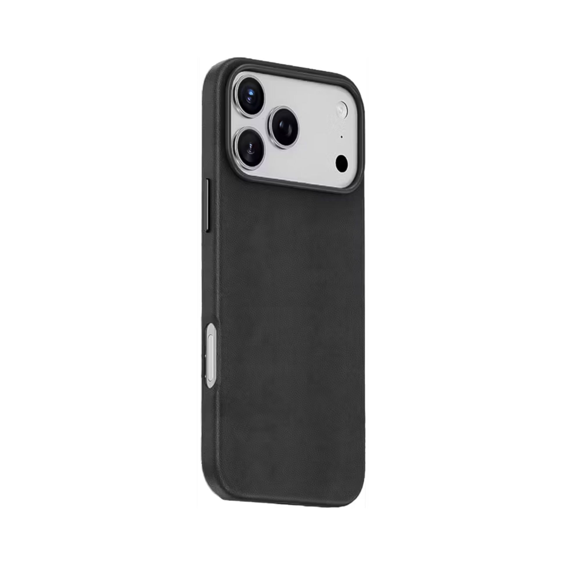 Black phone case on a white background