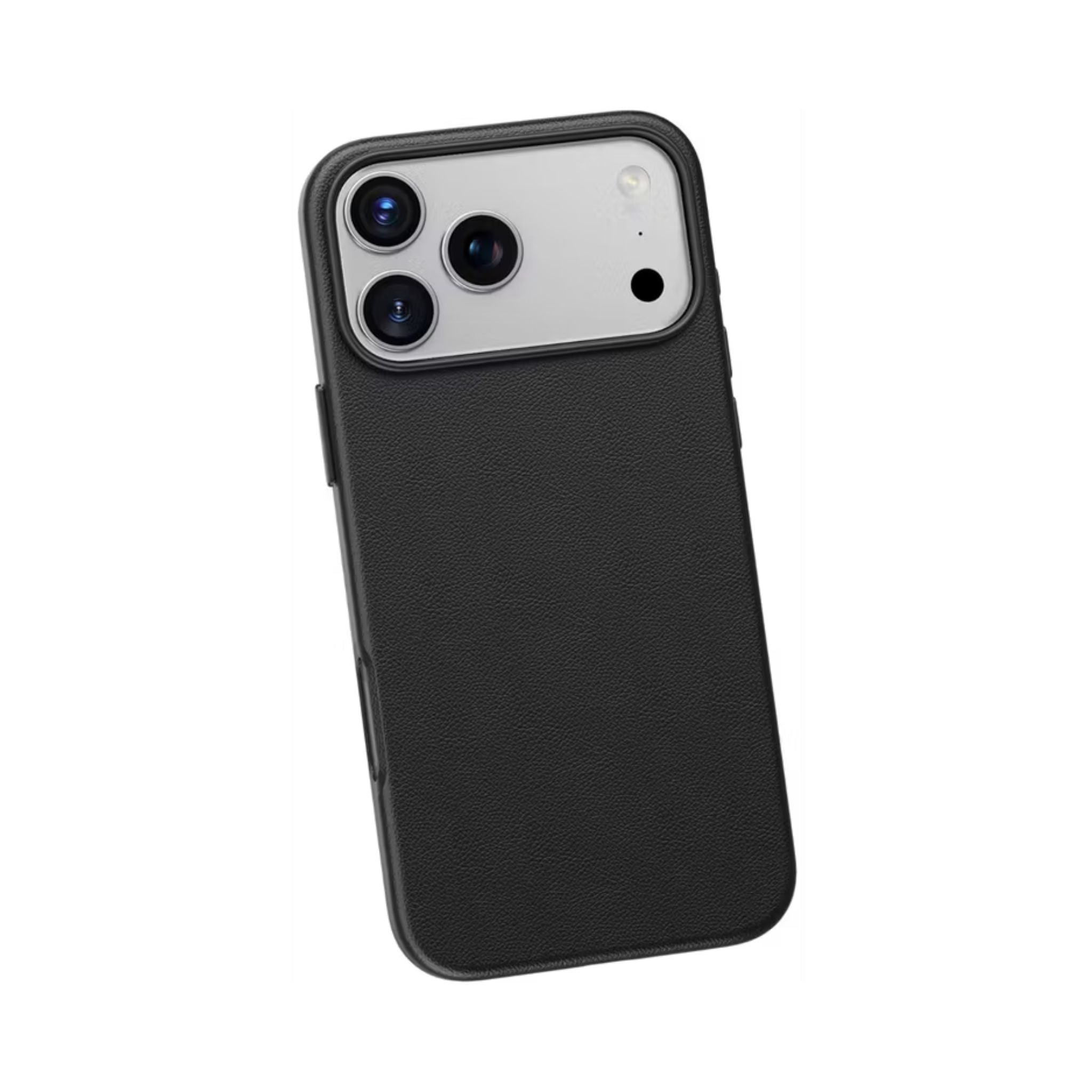 Green Lion Leather MagSafe Case for iPhone 17 Pro Max, Drop & Camera Protection, Anti-Scratch, Comfortable Grip - Black