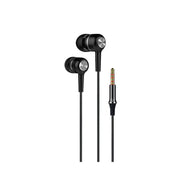 Green Lion Melo Stereo Earphone with Inbuilt Microphone, 3.5mm Audio Jack, 1.2m Cable Length, 10mm Speaker, 20-20KHz Frequency, 3+93dB Speaker Sensitivity, Call Button - Black