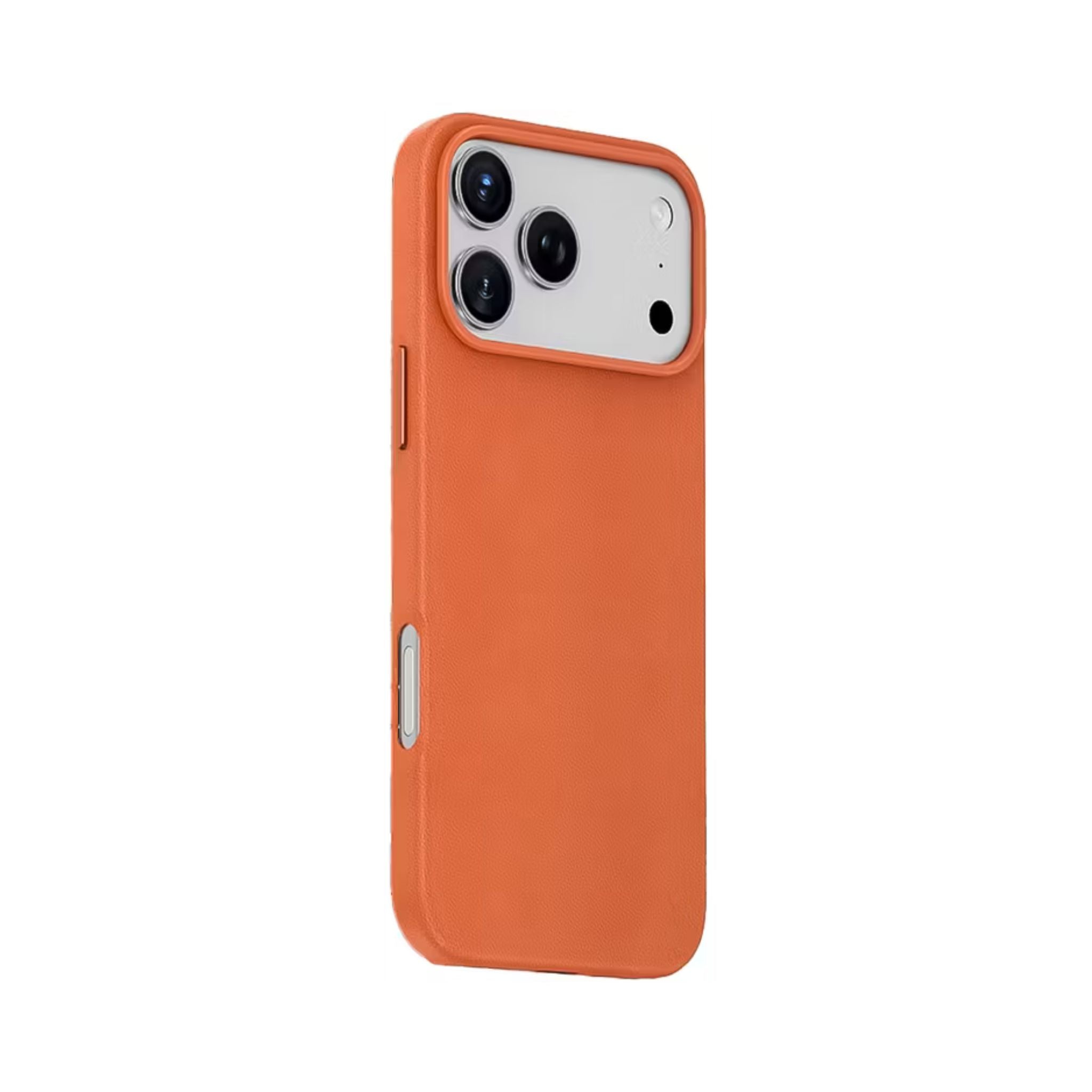 Green Lion Leather MagSafe Case for iPhone 17 Pro Max, Drop & Camera Protection, Anti-Scratch, Comfortable Grip - Orange