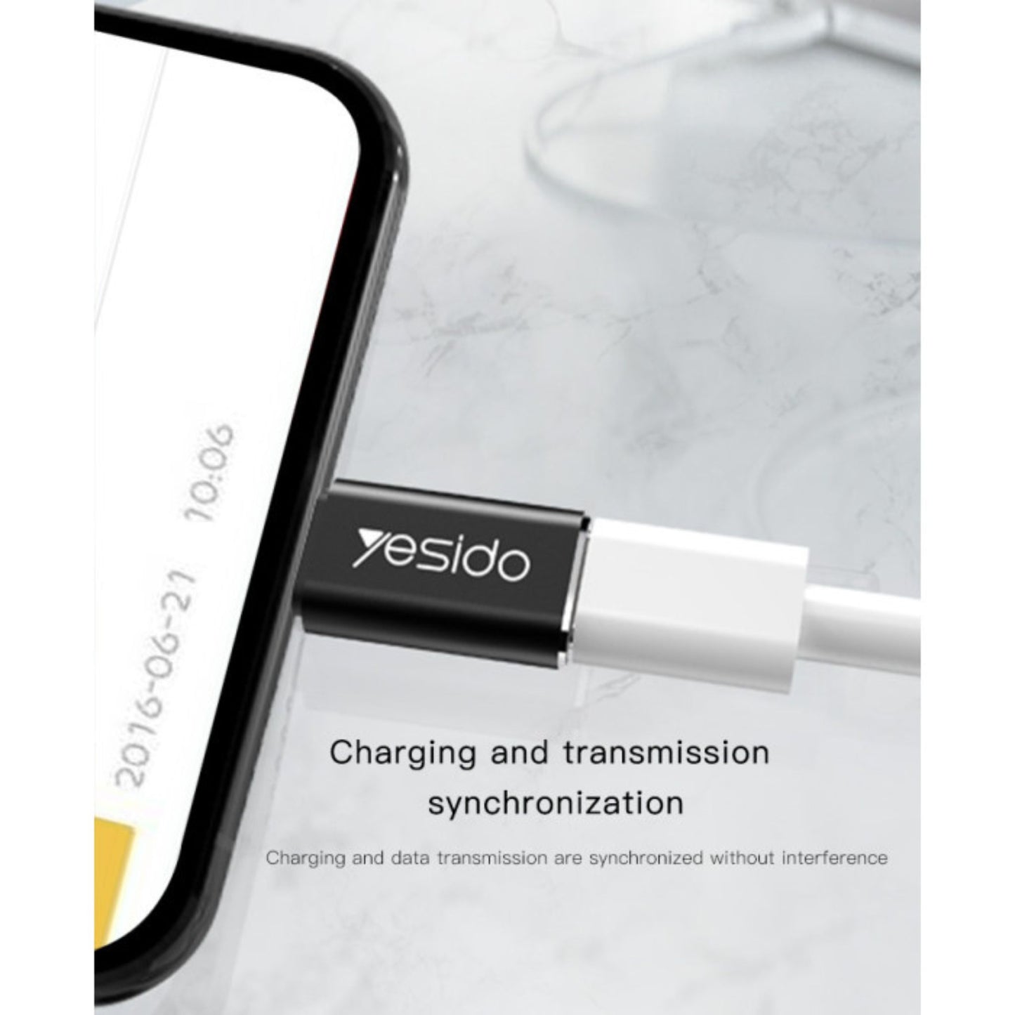 YESIDO GS03 For IPhone Using Adapter For Lightning To Type-C Data Transmit OTG Adapter