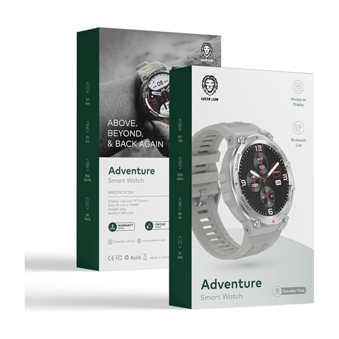 Green Lion Adventure Smart Watch-Gray