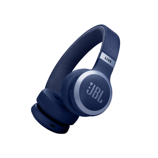 JBL LIVE 670NC Wireless On-Ear Headphones with True Adaptive Noise Cancelling Wireless Over-Ear Headphones, Pure Bass Sound, Smart Ambient, Bluetooth 5.3, Le Audio, VoiceAware, 64H Battery_ Blue