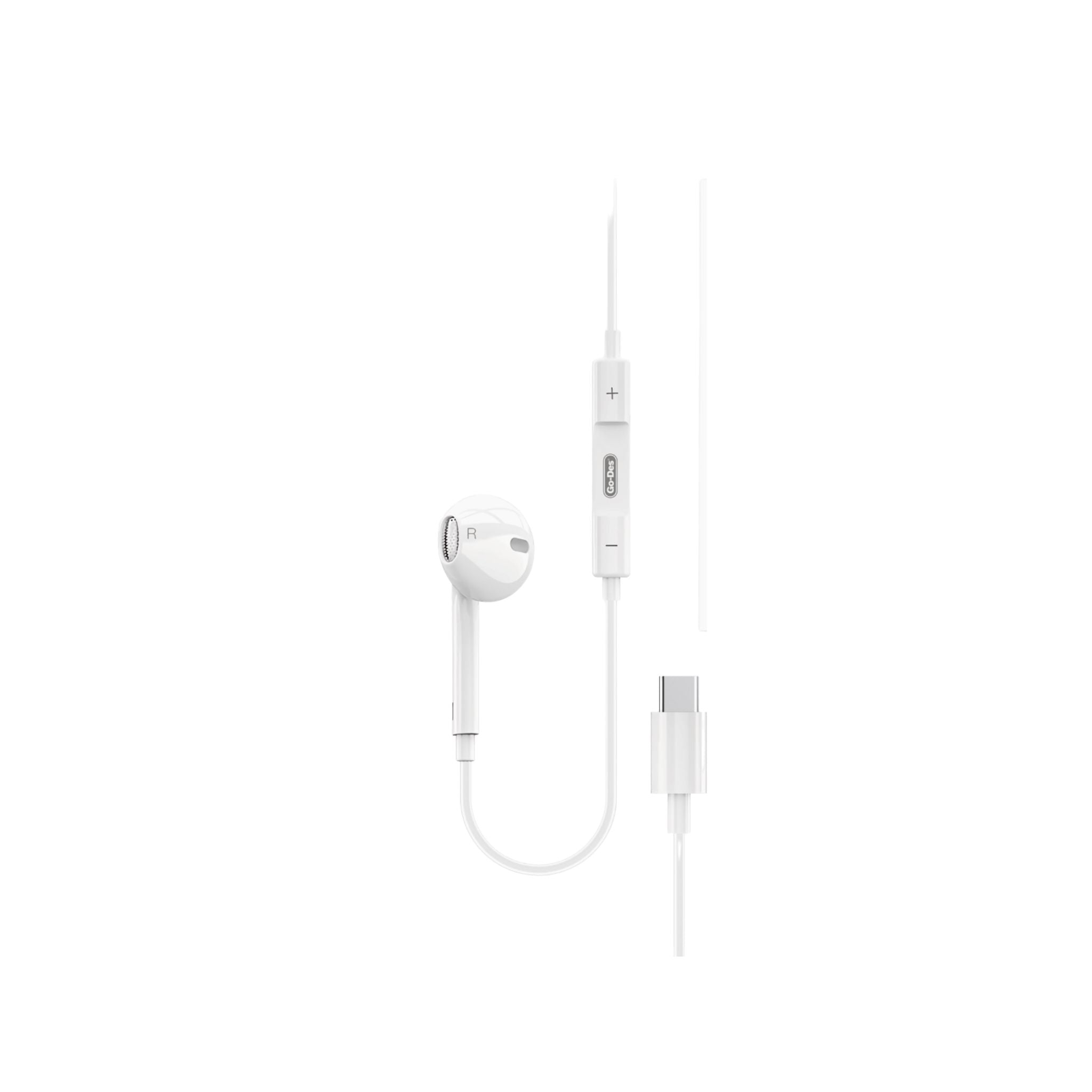 Go Des USB-C Single Earphone,White