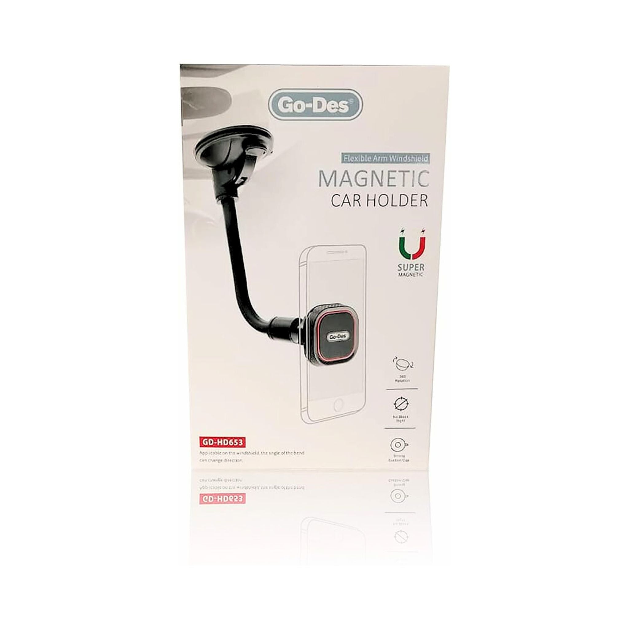 Go Des Strong Magnetic Bracket (GD-HD653) Magnetic Holder- Black