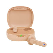 JBL Wave Flex True Wireless Earbuds, Deep Base Sound, Comfortable Fit, 32H Battery, Smart Ambient + Talkthru, Hands-Free Call, VoiceAware, Water and Dust Resistant - Beige