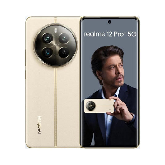 realme 12 Pro+ 5G(Navigator Beige, 12GB RAM, 256GB Storage) | 6.7" 120Hz Curved AMOLED Display | 64MP Periscope + 50MP Sony IMX 890 OIS Camera + 8MP | 32MP Selfie Camera | 67W Super VOOC Charge