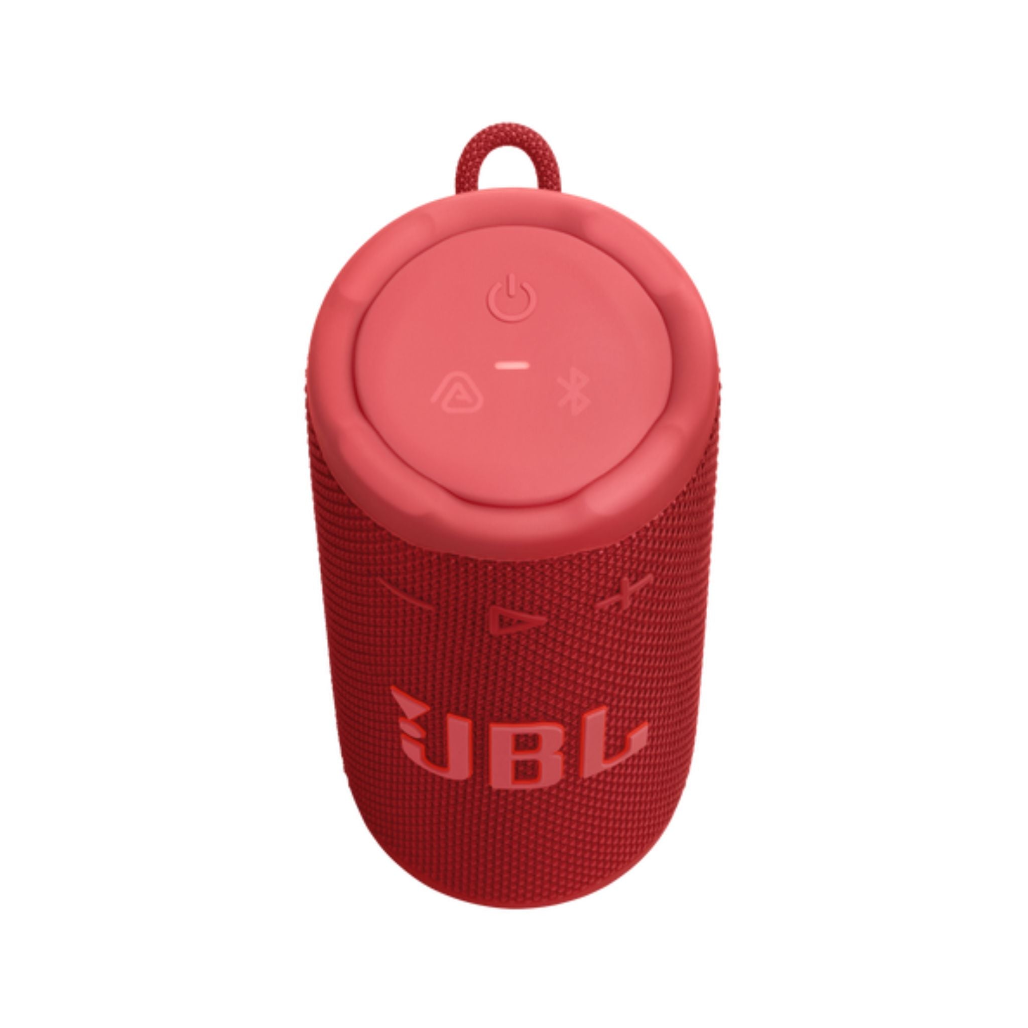 JBL Grip Compact Bluetooth Speaker, JBL Pro Sound with AI Sound Boost, IP68 Waterproof and Dustproof, Ambient Light, Up to 14 Hours Playback, Auracast Multi-Speaker, JBL Portable App, Red