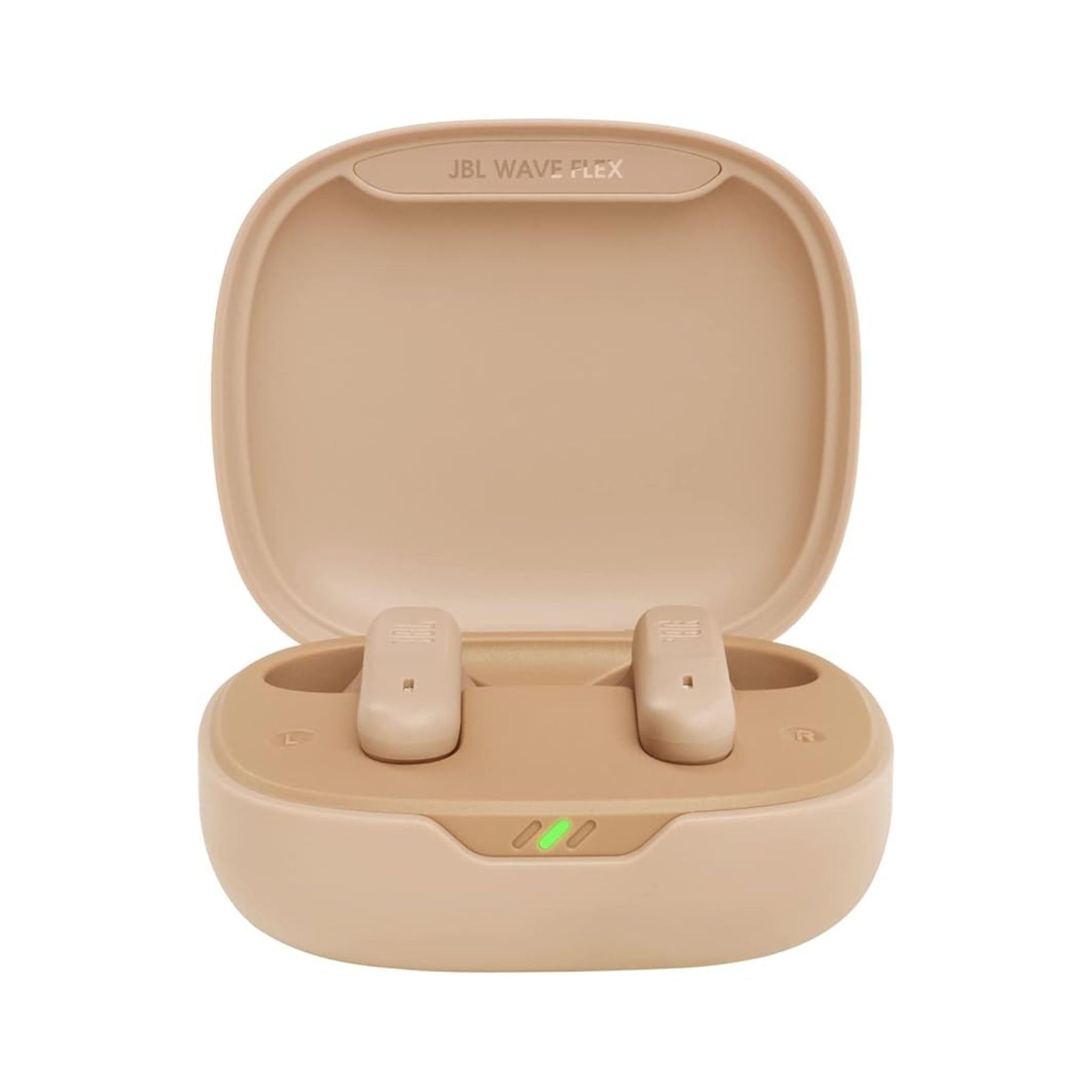 JBL Wave Flex True Wireless Earbuds, Deep Base Sound, Comfortable Fit, 32H Battery, Smart Ambient + Talkthru, Hands-Free Call, VoiceAware, Water and Dust Resistant - Beige
