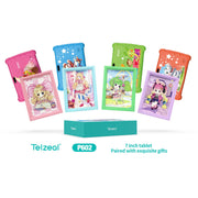 Telzeal P602 7" HD Android Tablet – 4GB RAM, 128GB ROM, 3000mAh Battery, WiFi, Dual Cameras, Includes Free Gifts, High-Performance, Portable, User-Friendly -Pink