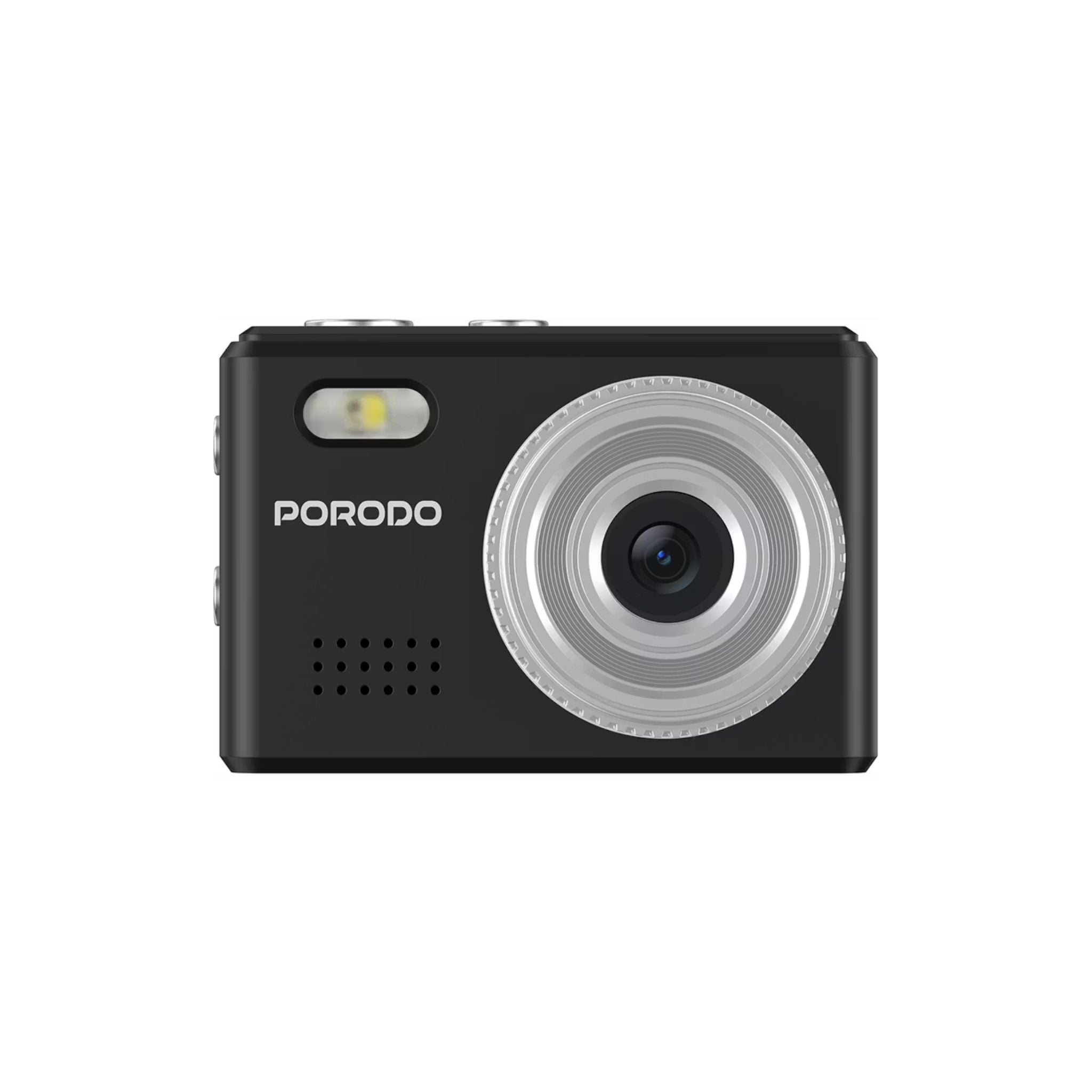 Porodo Lifestyle Snap & Go Mini Digital Camera 2MP / Full HD Camera Video Resolution / Portable Camera with Lightweight / 6 Color Filters / Instant Webcam Function / AVI and JPG Format - Black