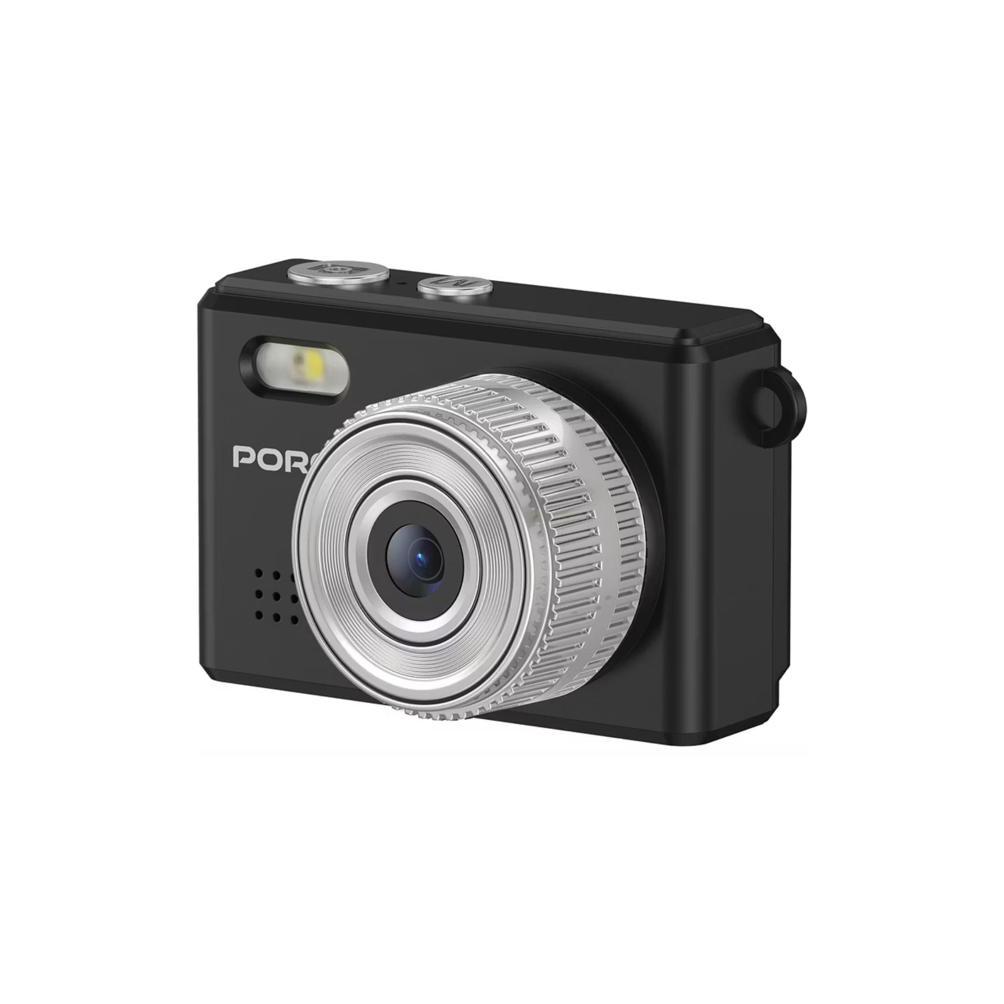 Porodo Lifestyle Snap & Go Mini Digital Camera 2MP / Full HD Camera Video Resolution / Portable Camera with Lightweight / 6 Color Filters / Instant Webcam Function / AVI and JPG Format - Black