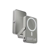 Foldable mirror with magnifying glass on a white background
