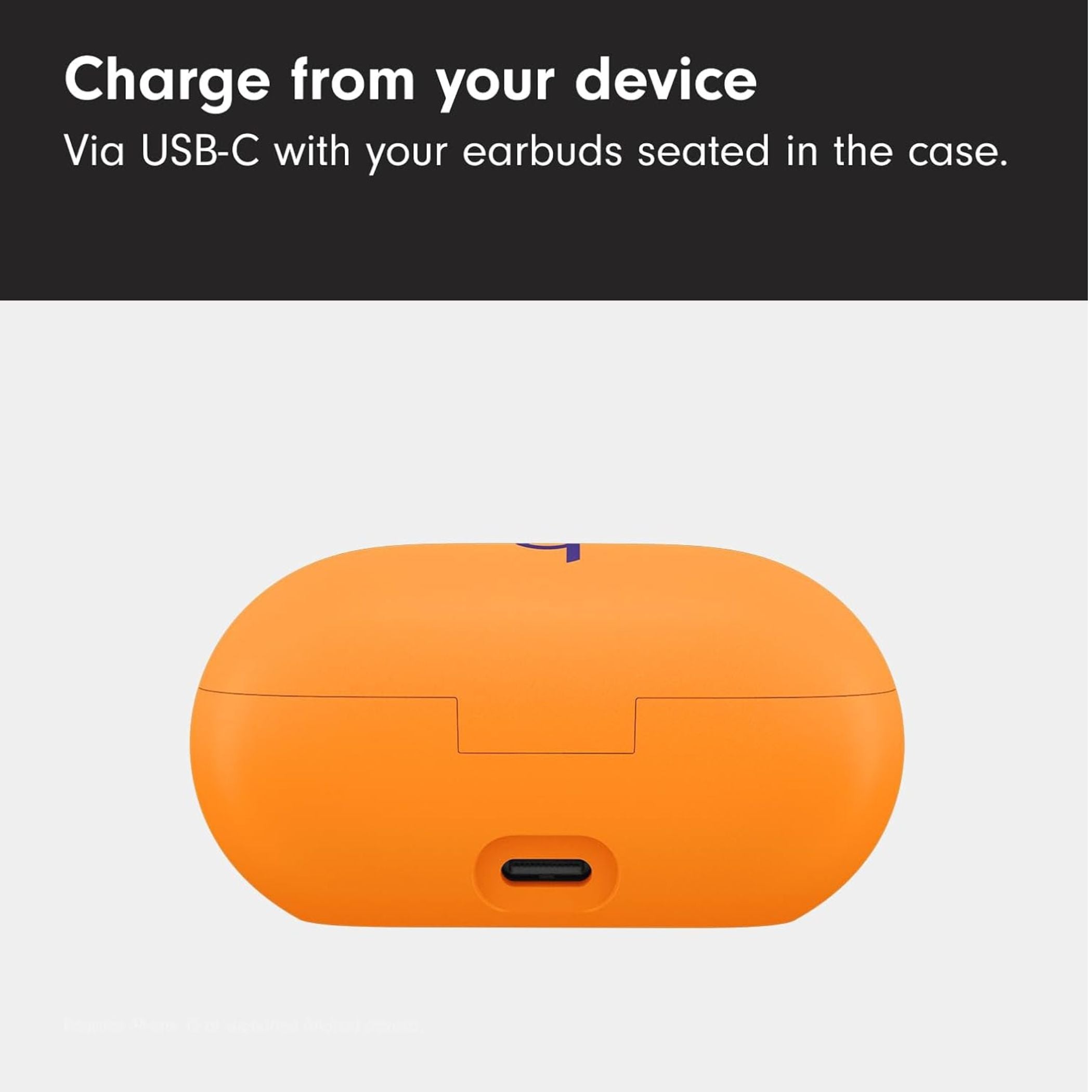 Beats Solo Buds – True Wireless Earbuds | 18 Hours of Battery Life | Class 1 Bluetooth Headphones | Apple & Android Compatibility | Built-in Microphone -Orange