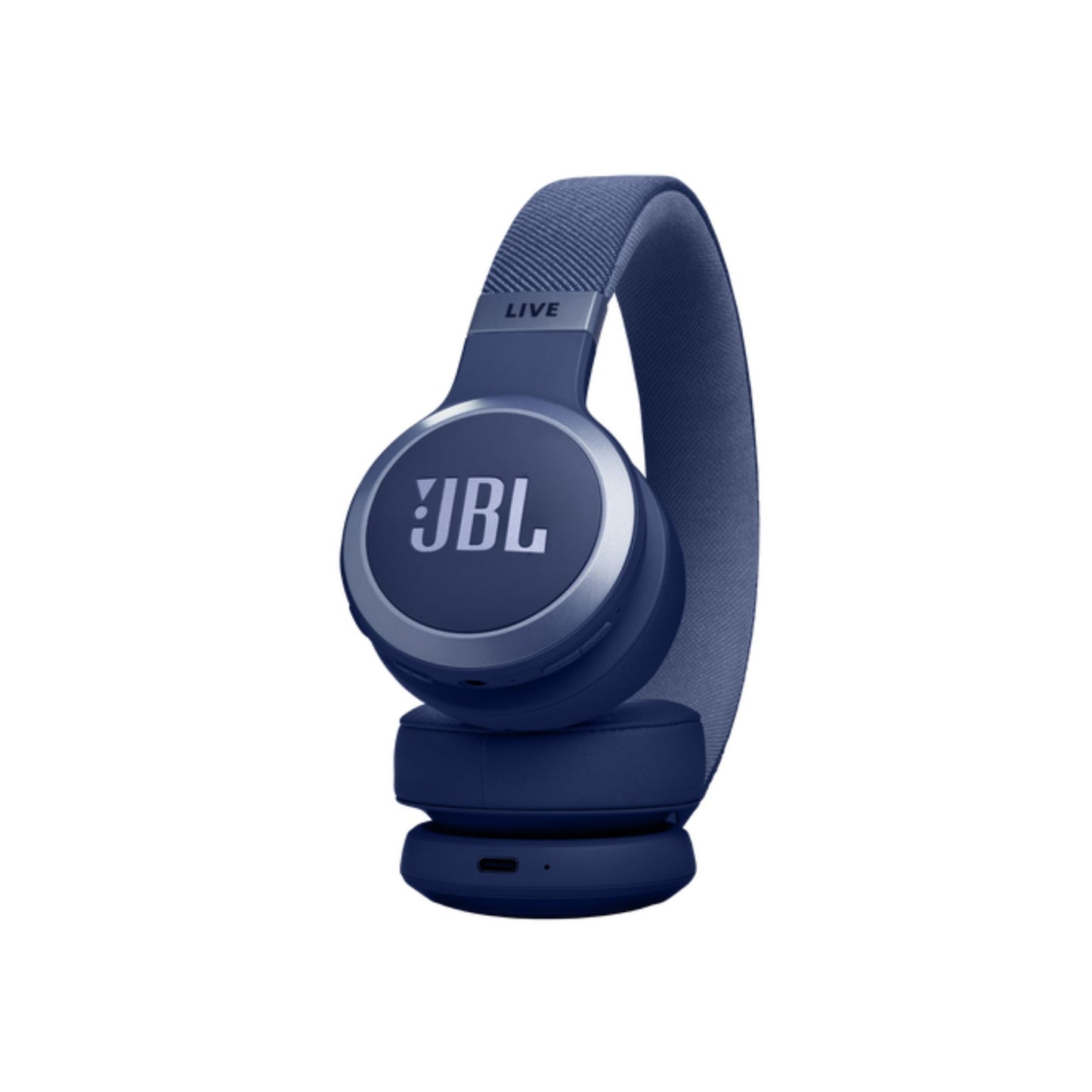 JBL LIVE 670NC Wireless On-Ear Headphones with True Adaptive Noise Cancelling Wireless Over-Ear Headphones, Pure Bass Sound, Smart Ambient, Bluetooth 5.3, Le Audio, VoiceAware, 64H Battery_ Blue