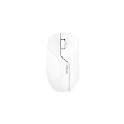 A white Green Lion G730 wireless mouse with a visible scroll wheel and three buttons on the side.