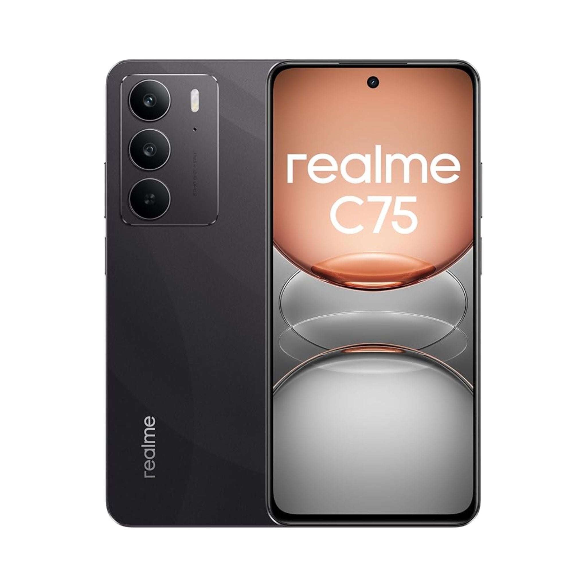 Realme C75 5G, Dual SIM 8GB RAM 128GB - Middle East Version -Storm Black