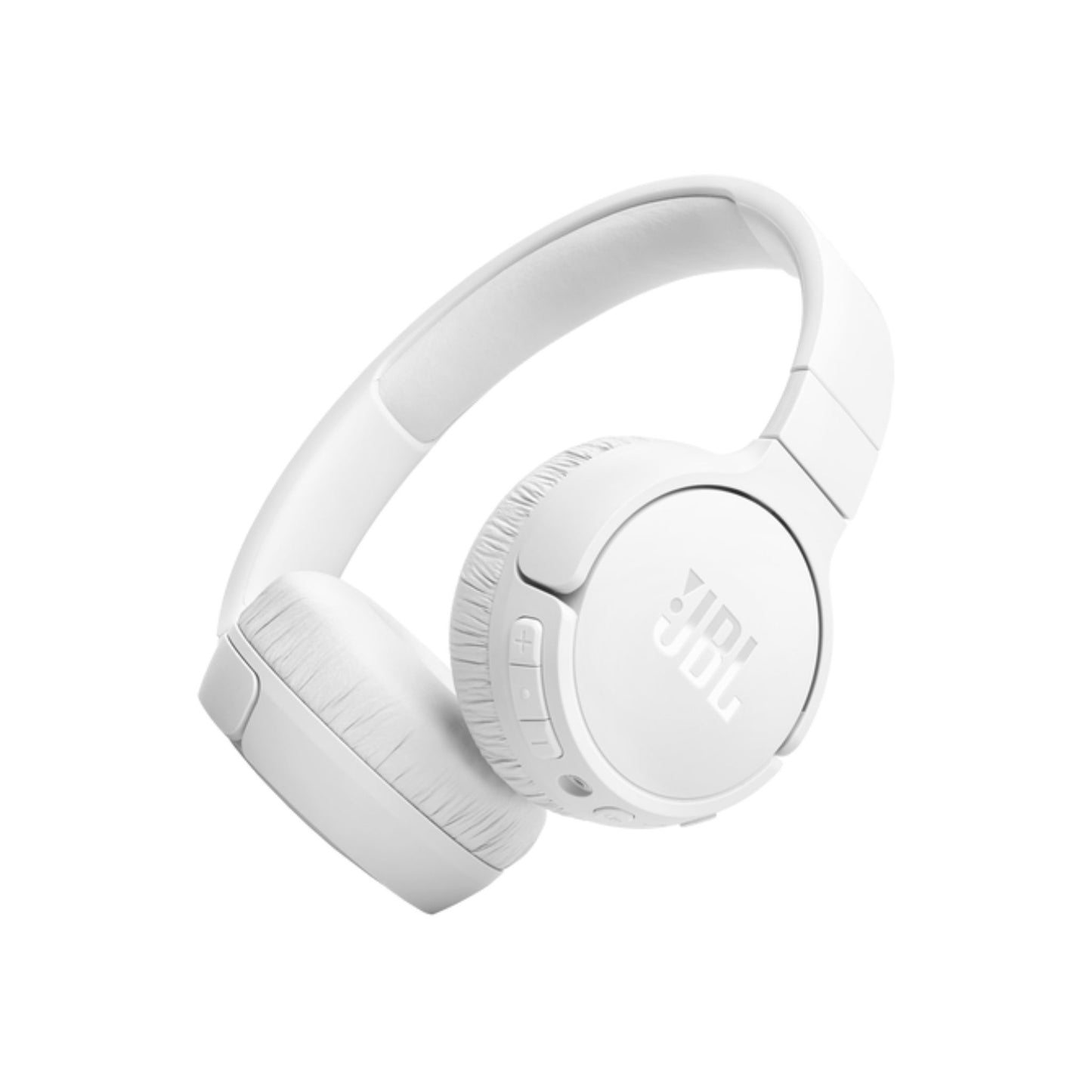 JBL T670 Over-Ear Noise Cancelling Bluetooth Stereo Wireless Headphone, Up to 70Hours Battery Life, Multi-Point Connection, Flat-fold design, Detachable Cable, Audio cable, Speed charge - White