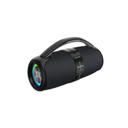 GREEN LION Parma Wireless Speaker, 1800mAh Battery Capacity, 6-7 Hours Play Time, Type-C Charging Port, Waterproof, Digital Display, RGB Light & Multiple Lighting Effects, 10m Bluetooth Distance - Black
