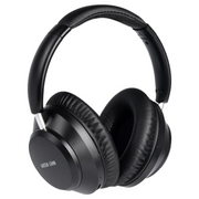 Black headphones with 'Green Loom' branding on a white background