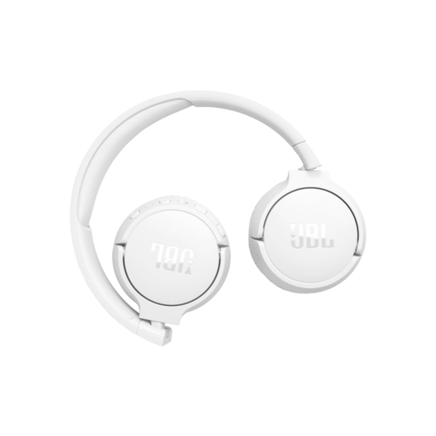 JBL T670 Over-Ear Noise Cancelling Bluetooth Stereo Wireless Headphone, Up to 70Hours Battery Life, Multi-Point Connection, Flat-fold design, Detachable Cable, Audio cable, Speed charge - White