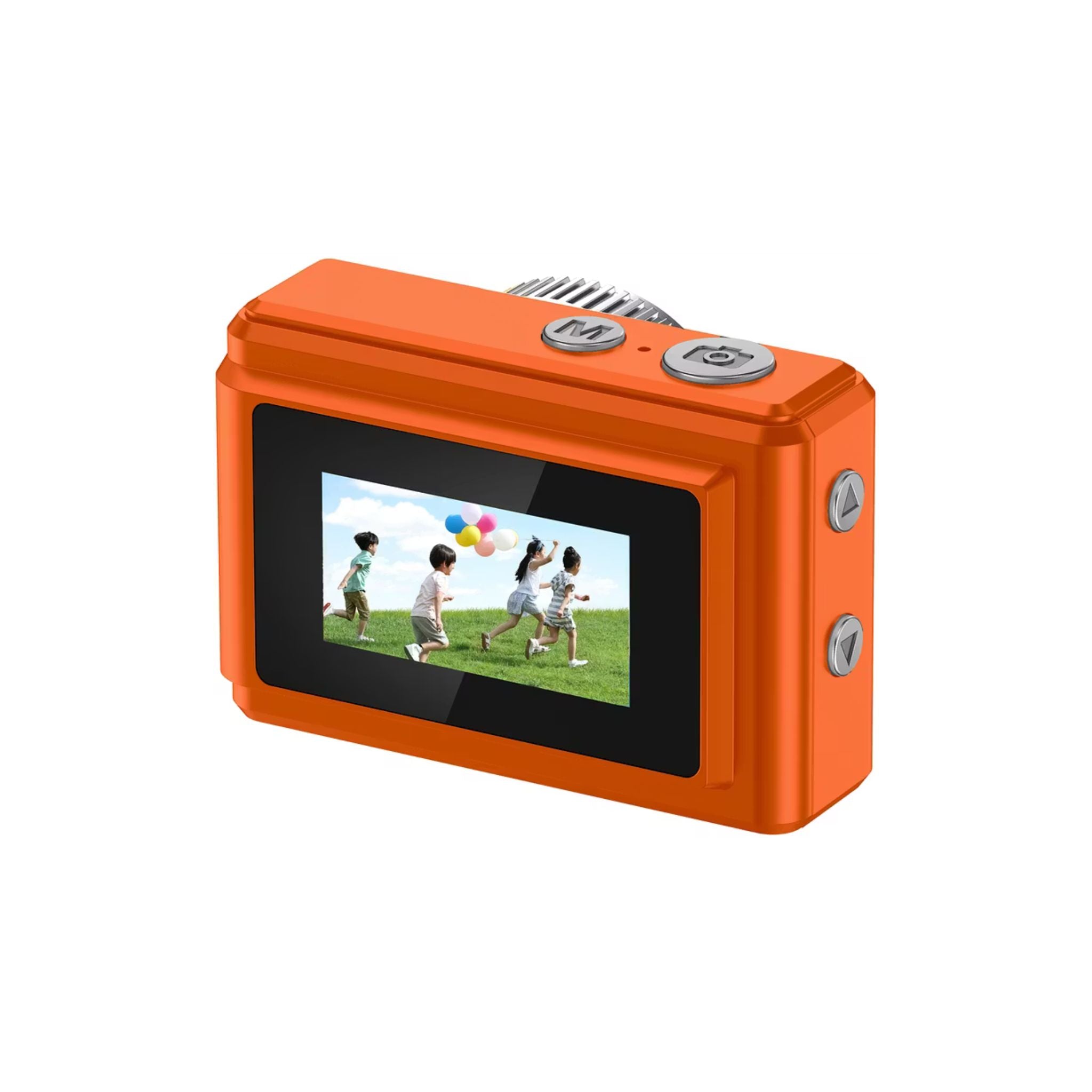 Porodo Lifestyle Snap & Go Mini Digital Camera 2MP / Full HD Camera Video Resolution / Portable Camera with Lightweight / 6 Color Filters / Instant Webcam Function / AVI and JPG Format - Orange