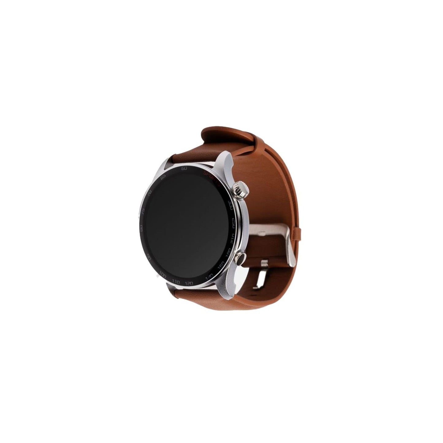 Green Lion G-Wear Amoled Watch-Silver/Brown