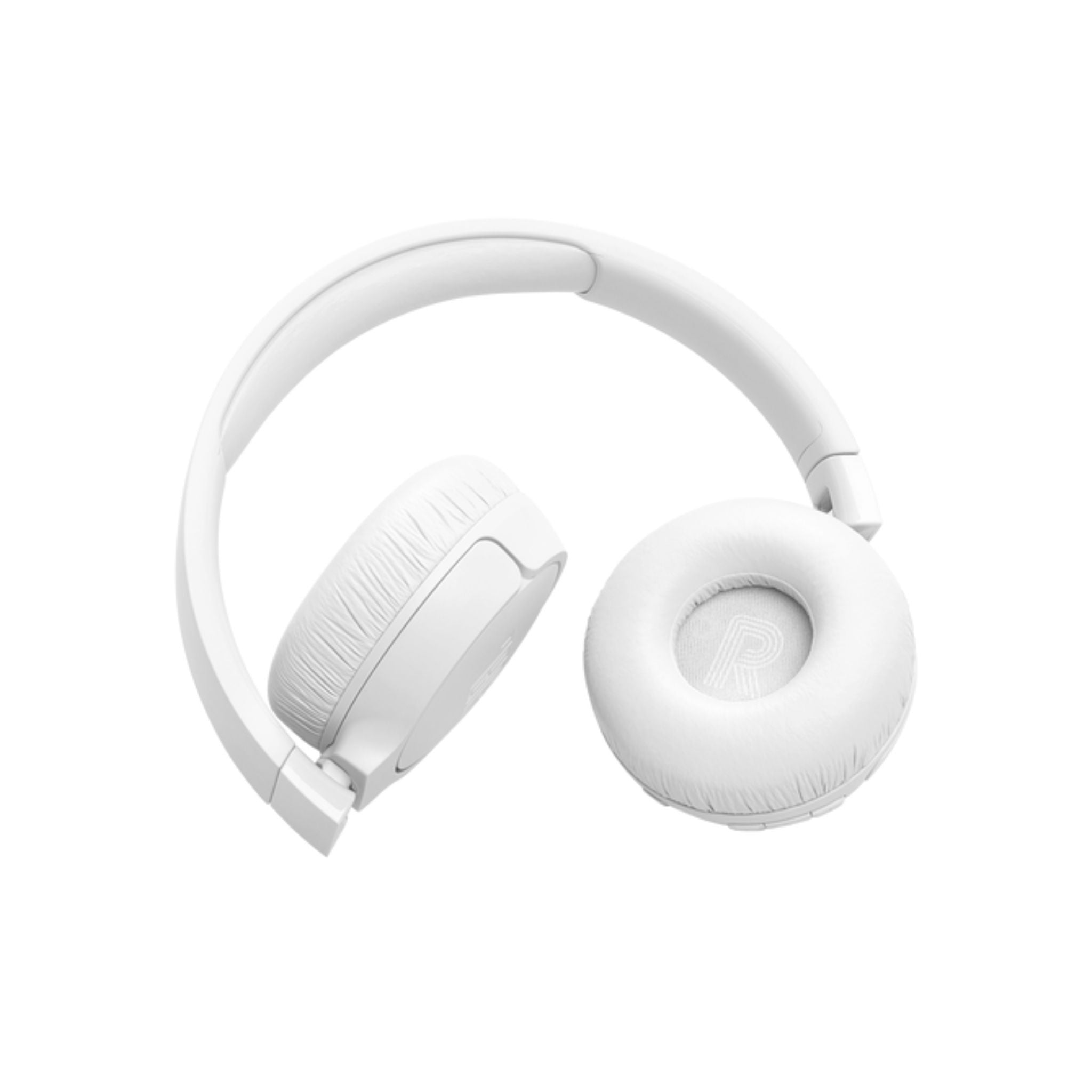 JBL T670 Over-Ear Noise Cancelling Bluetooth Stereo Wireless Headphone, Up to 70Hours Battery Life, Multi-Point Connection, Flat-fold design, Detachable Cable, Audio cable, Speed charge - White
